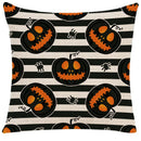GobekUsa Halloween Linen Cushion Cover for Living Room Decor and Sofa - Trick or Treat