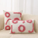 GobekUsa Geometric Chenille Embroidered Pillow Covers Boho Moroccan Style Decor