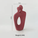 GobekUsa Ceramic Art Couple Statue for Home Office Decor & Living Room Gift