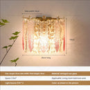 GobekUsa Luxe Crystal Glass Wall Lamp for Aisle, Living Room, Bedroom & Corridor Lighting