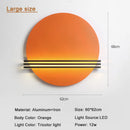GobekUsa Circular Wall Lamp: Nordic Designer LED Light for Bedroom and Living Room