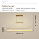 GobekUsa Aluminum LED Ceiling Chandelier - Modern Design for Kitchen Island, Dining Table, Office, Bar