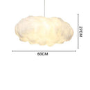 GobekUsa Cloud Cotton Pendant Light Chandelier for Living Dining Room