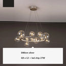 GobekUsa Glass Ball G9 LED Chandelier: Modern Minimalist Nordic Design