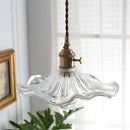 GobekUsa Lotus Leaf Pendant Lights: Modern Nordic Glass Pendant Lamp for Bedroom, Dining Room, Kitchen