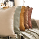 GobekUsa Cotton Linen Peach Orange Grey Ivory Pillow Cover for Living Room Eco-friendly