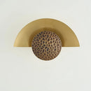 GobekUsa Half Moon LED Wall Lamp | Modern Resin Iron Sconce for Living Room, Bedroom, Aisle