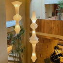 GobekUsa Japanese Cotton Paper Pendant Lamp Wabi Sabi Chandelier with E27 Bulb