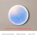 GobekUsa Circular Ring Sky Blue White Cloud Wall Lamp for Living Room Baby Bedroom