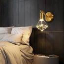 GobekUsa Crystal Diamond Wall Lamp: Modern Nordic Luxury Lighting for Bedroom & Living Room