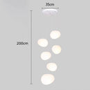 GobekUsa Crystal Chandelier Stair Pendant Light Modern Living Room Interior Lighting
