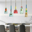 GobekUsa Glass Pendant Lights for Kitchen Dining Room Island Chandeliers