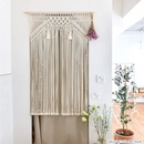 GobekUsa Boho Macrame Tassel Curtain Tapestry for Wedding Décor & Window Treatment