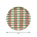 GobekUsa Korean Style Round Bamboo Fiber Dining Plate for Desserts, Fruits, and Cakes