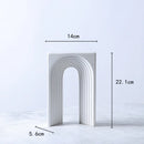 GobekUsa Geometric Ceramic Semicircular Arch Decor Figurines Home Decor Accessories