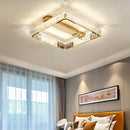 GobekUsa Crystal Chandelier LED Ceiling Light for Bedroom, Dimmable Luxury Foyer Lighting
