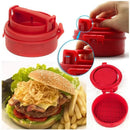 GobekUsa Hamburger Meat Presser & Filling Maker - Manual Burger Press & Maker - Plastic Version