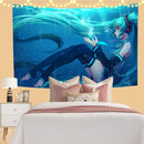 GobekUsa Kawaii Anime Girl Wall Tapestry for Cute Bedroom Decor