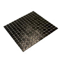 Black 12x12 Uniform Square Glossy Glass Mosaic Tile (20 pack, 20 sq ft/case) by Apollo Tile