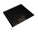 Black 12x12 Uniform Square Glossy Glass Mosaic Tile (20 pack, 20 sq ft/case) by Apollo Tile