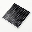 Black 12x12 Uniform Square Glossy Glass Mosaic Tile (20 pack, 20 sq ft/case)