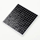 Black 12x12 Uniform Square Glossy Glass Mosaic Tile (20 pack, 20 sq ft/case) by Apollo Tile