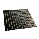 Black 12x12 Uniform Square Glossy Glass Mosaic Tile (20 pack, 20 sq ft/case) by Apollo Tile