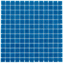 Azure Blue 12x12 Uniform Square Glossy Glass Mosaic Tile (20 pack, 20 sq ft/case) - Sample