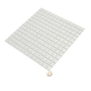 Cotton White 12x12 Glossy Uniform Square Glass Mosaic Tile (20 pack, 20 sq ft/case)