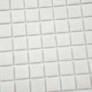 Cotton White 12x12 Glossy Uniform Square Glass Mosaic Tile (20 pack, 20 sq ft/case)