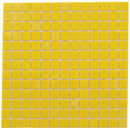 Lemon Yellow 12x12 Glossy Uniform Square Glass Mosaic Tile (20 pack, 20 sq ft/case) - Sample