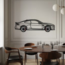 BMW M4 CSL Metal Car Wall Art with Rotating Wheels - Limited Edition G82 Silhouette - Interactive Automotive Wall Art - KAFMEKA108