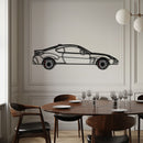 Toyota GR86 Metal Car Wall Art with Rotating Wheels - Modern JDM Sports Coupe Silhouette - Interactive Automotive Wall Decor - KAFMEKA157