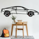 Ferrari 360 Modena Metal Car Wall Art with Rotating Wheels - Italian V8 Supercar Silhouette - Interactive Automotive Decor - KAFMEKA122