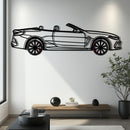 BMW M8 Competition Metal Car Wall Art with Rotating Wheels - M Power Luxury Silhouette - Interactive Automotive Wall Art - KAFMEKA109