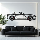 BMW Z4 M Roadster Metal Car Wall Art with Rotating Wheels - M Power Silhouette Decor - Interactive Automotive Wall Art - KAFMEKA114