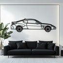 Toyota GR86 Metal Car Wall Art with Rotating Wheels - Modern JDM Sports Coupe Silhouette - Interactive Automotive Wall Decor - KAFMEKA157