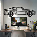 BMW M4 CSL Metal Car Wall Art with Rotating Wheels - Limited Edition G82 Silhouette - Interactive Automotive Wall Art - KAFMEKA108