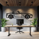 BMW Z4 M Roadster Metal Car Wall Art with Rotating Wheels - M Power Silhouette Decor - Interactive Automotive Wall Art - KAFMEKA114