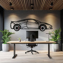 Ferrari 458 Speciale Metal Car Wall Art with Rotating Wheels - Track-Focused V8 Silhouette - Interactive Automotive Wall Decor - KAFMEKA125