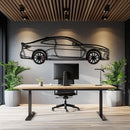 BMW M4 CSL Metal Car Wall Art with Rotating Wheels - Limited Edition G82 Silhouette - Interactive Automotive Wall Art - KAFMEKA108