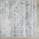 Barny Gray Blue Washable Rug