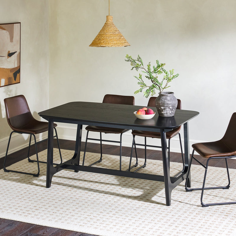 Mid-Century Sammen Dining Table with Trestle Base