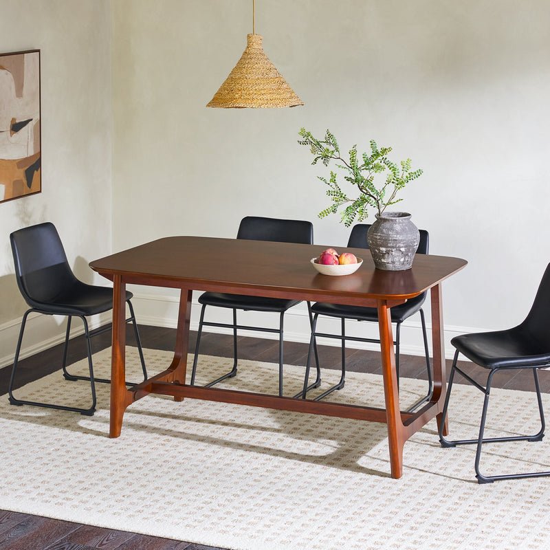 Mid-Century Sammen Dining Table with Trestle Base