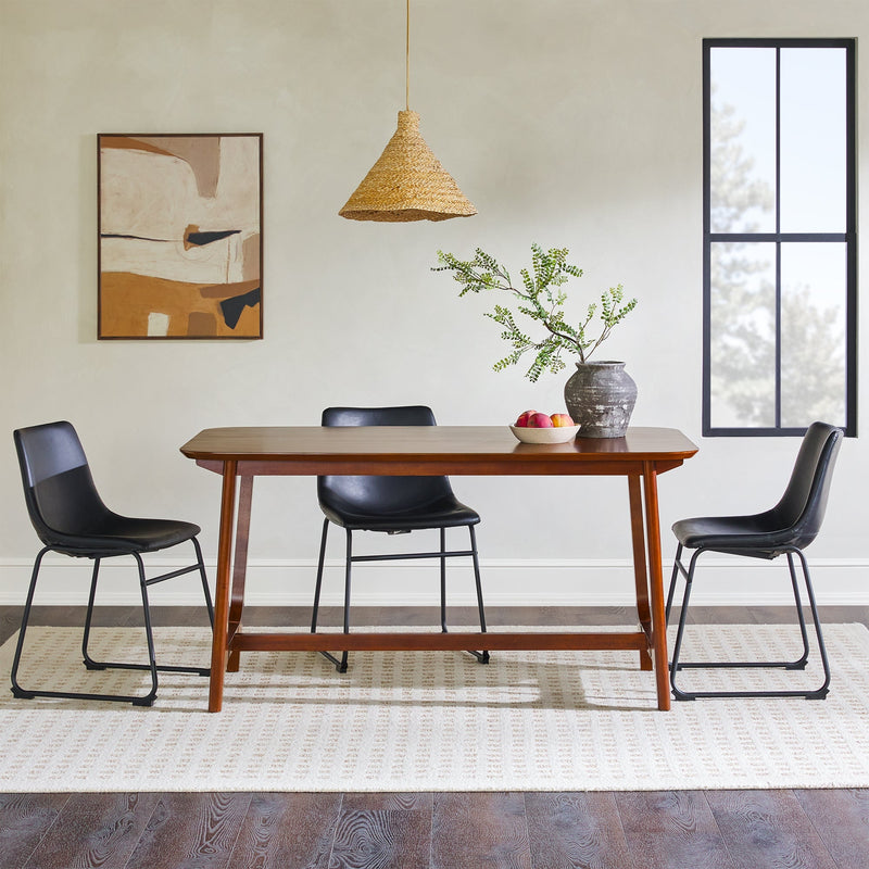 Mid-Century Sammen Dining Table with Trestle Base