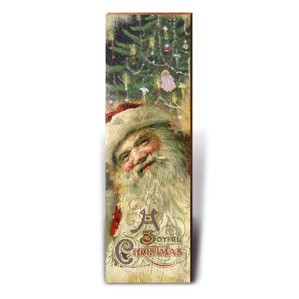 Joyful Christmas | Wall Art Print on Real Wood