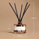 Cashmere and Vanilla Tinted Glass Jar Reed Diffuser by Sweet Water Decor
