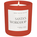 Santa's Workshop Soy Candle - Red Matte Jar - 15 oz (Merry and Bright) by Sweet Water Decor
