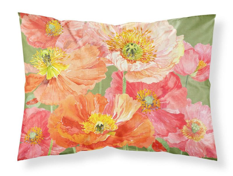 Poppies by Anne Searle Fabric Standard Pillowcase SASE664CPILLOWCASE