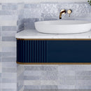 Lavanda Blue 2.58 in. x 8 in. Polished Ceramic Subway Tile (5.38 sq ft/case)